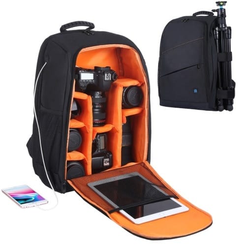 Puluz Outdoor Portable Waterproof Scratch Proof Dual Backpack