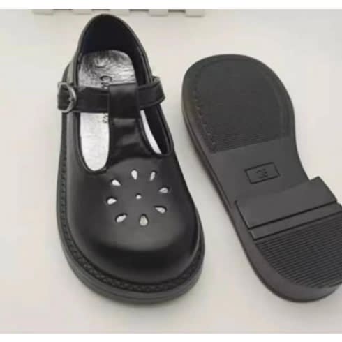 Smart black school shoes hotsell