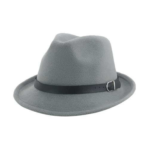 Grey sale fedora hat