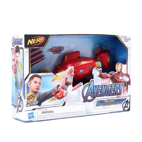 marvel avengers iron man nerf blast repulsor gauntlet