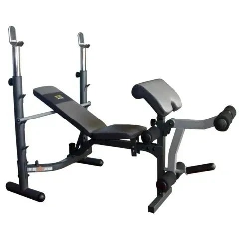 Bench Press With 50 Kg Barbell With Curl Pad Konga Online Shopping