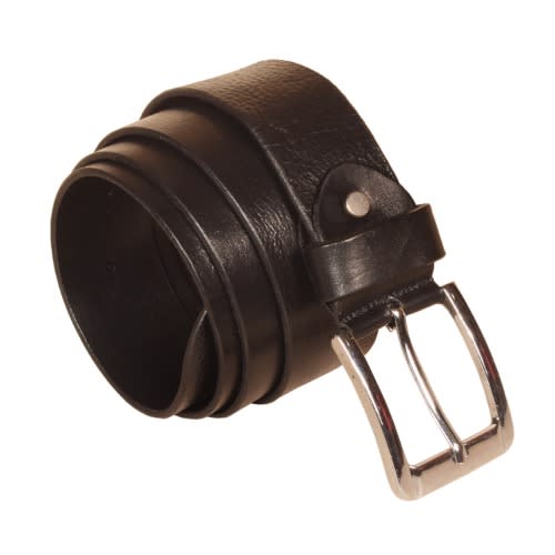Leather Belt With Alloy Buckle - Black | Konga Online Shopping