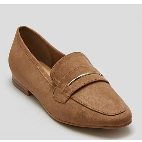 tan loafers womens wide fit