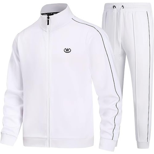Mens sale white sweatsuit