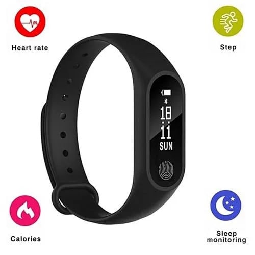 Original M2 Intelligence Health Bluetooth Bracelet for Android iOS Fitness  Tracker Band with Heart Rate Monitor Waterproof Touch LED Blue   Amazonin Electronics