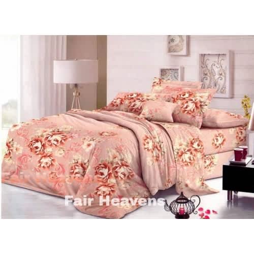 Premium Beautiful Floral Duvet Bedsheet With 4 Pillowcases