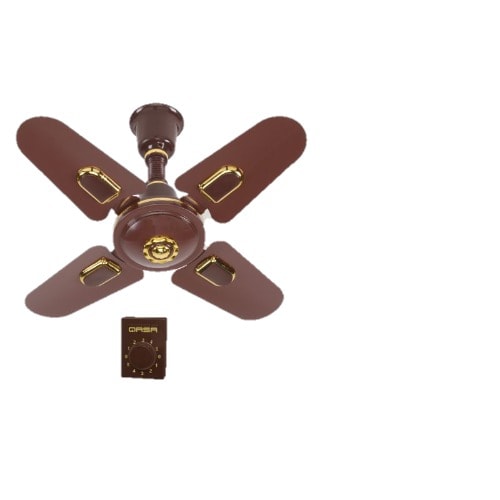 Qasa 24 Electric Ceiling Fan Brown, Non Electric Ceiling Fans
