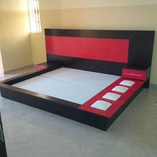 Sadia Bed Frame Red Wenge 6 X, Red Queen Bed Frame