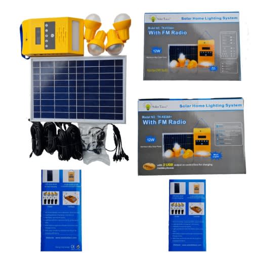 Solar Home Lighting With Fm Radio With 2w Super Bright Smds.