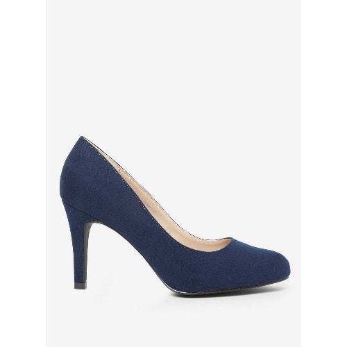 navy blue wide fit court shoes