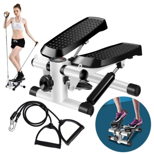 Chnrong Fitness Step Swing Stepper Machine Up-down Stepper for Beginners and Advanced Users Durable Mini Exercise Steppers Aerobic Step Board Twist Stepper Exercise 