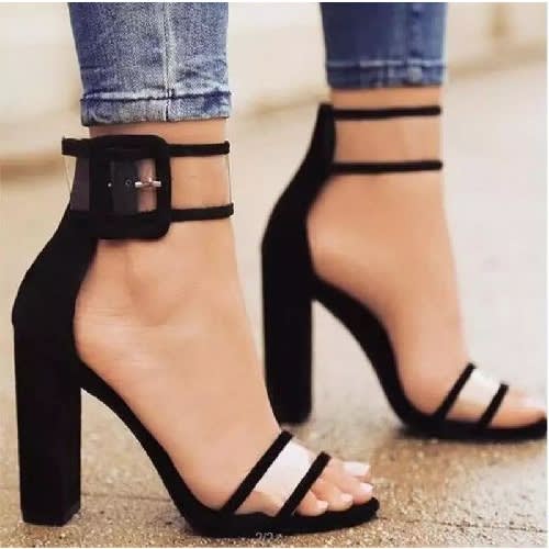 cute black sandals