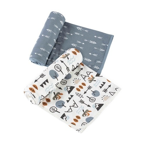 Gerber Baby & Toddler Boys Xl Ultra Soft Swaddle Blankets 2 Pack