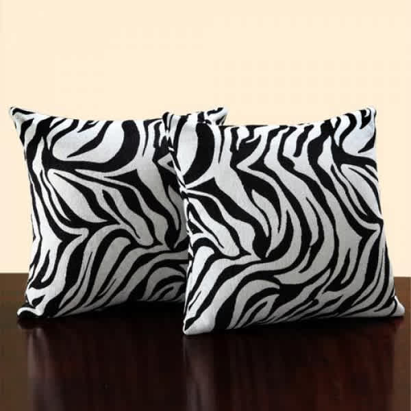 Zebra Print Throw Pillows 2 Pieces Konga Online Shopping