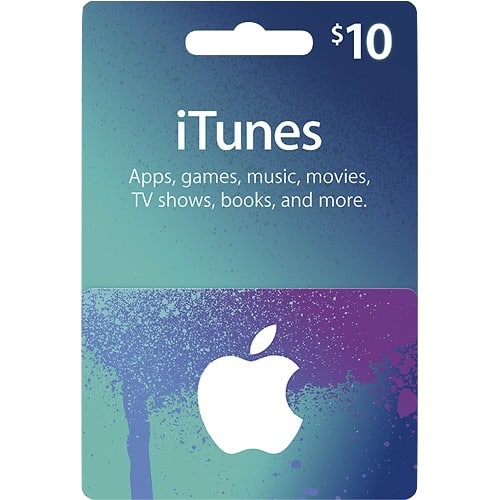 apple gift card 10